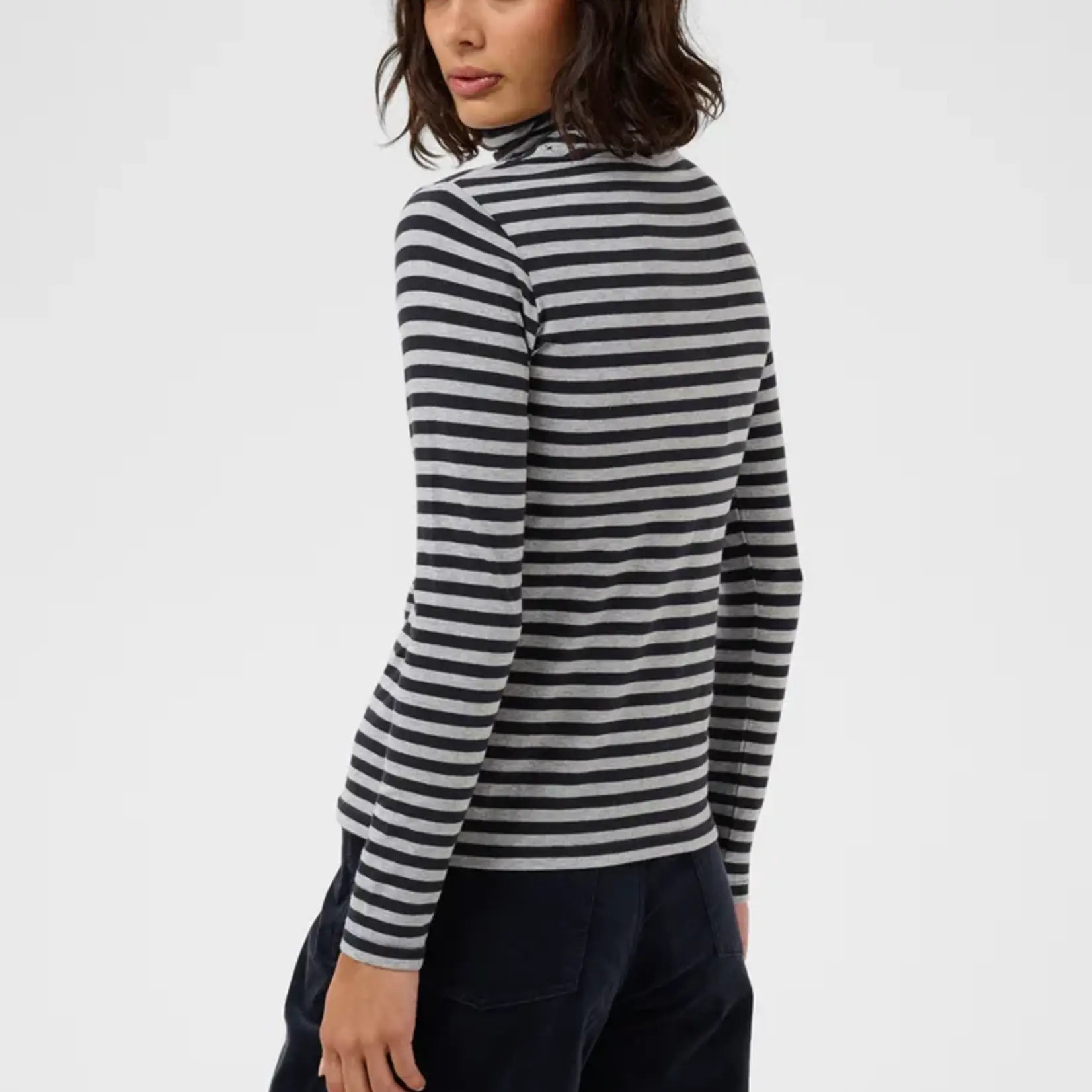 Part Two Top Efinas - Dark Navy Stripe