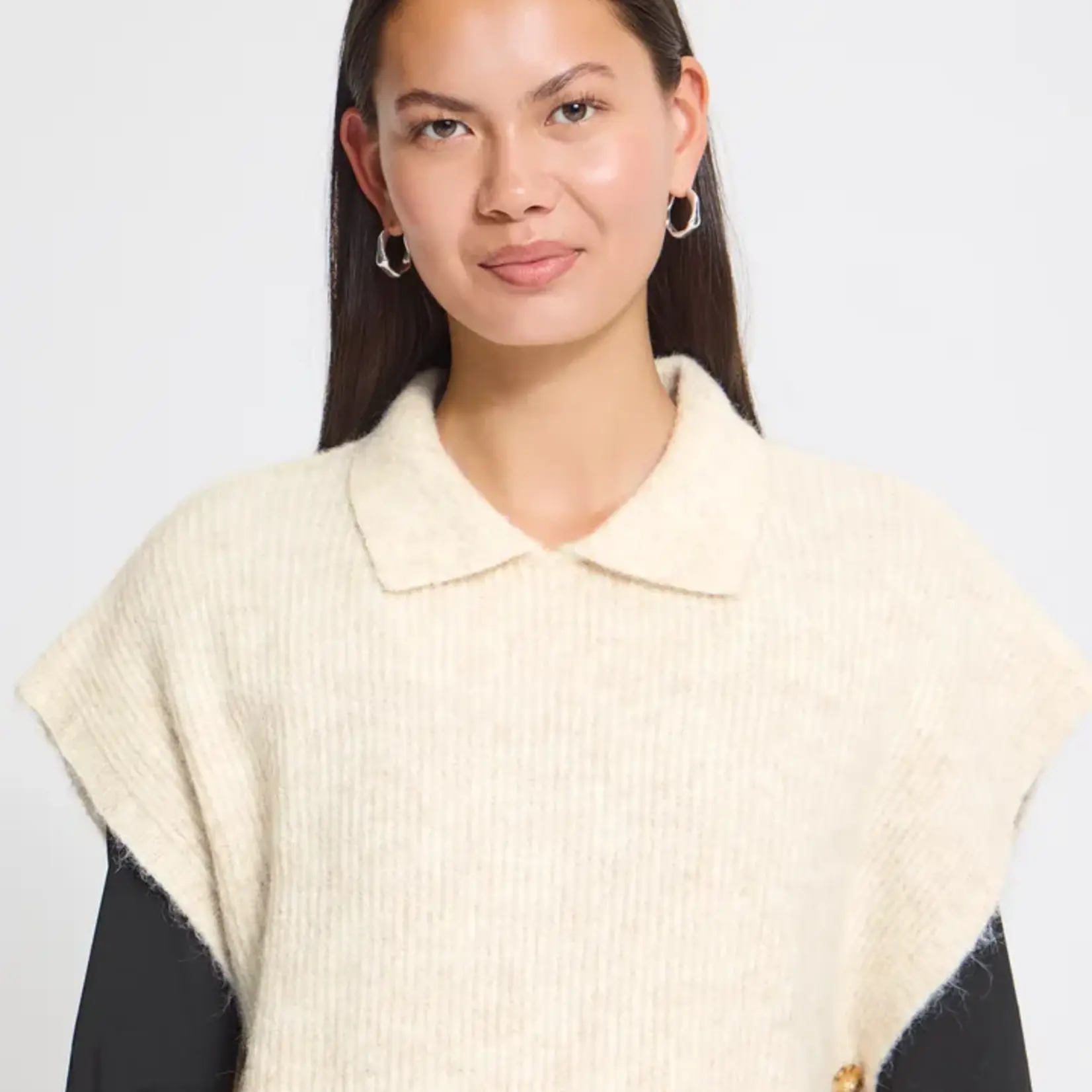 Ichi Top Ylva - Oatmeal Melange