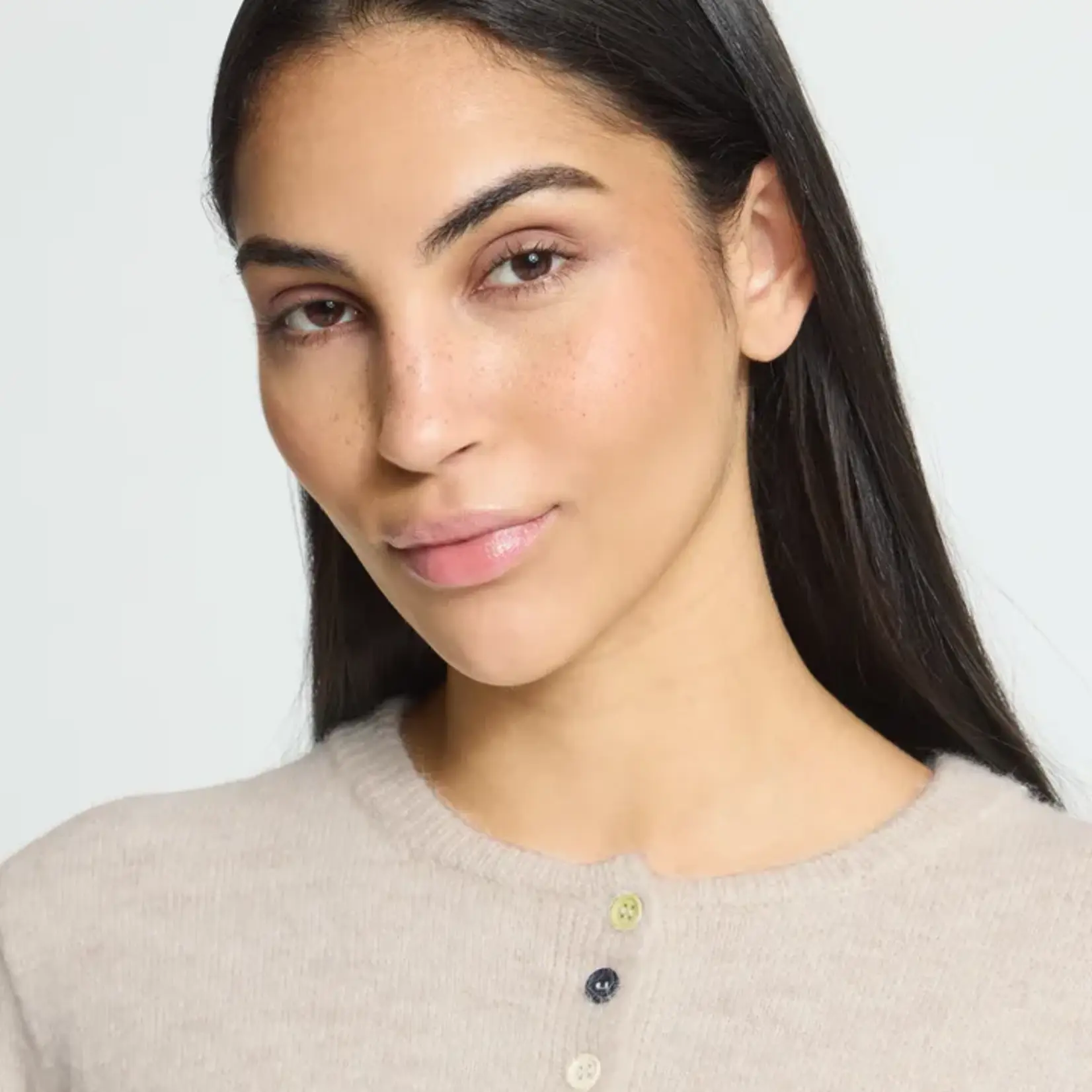 Ichi Cardigan Fantia - Birch Melange