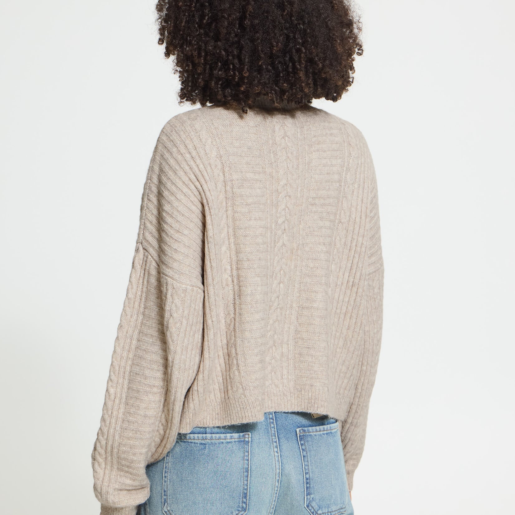 Ichi Sweaters Mylle - Oatmeal Melange
