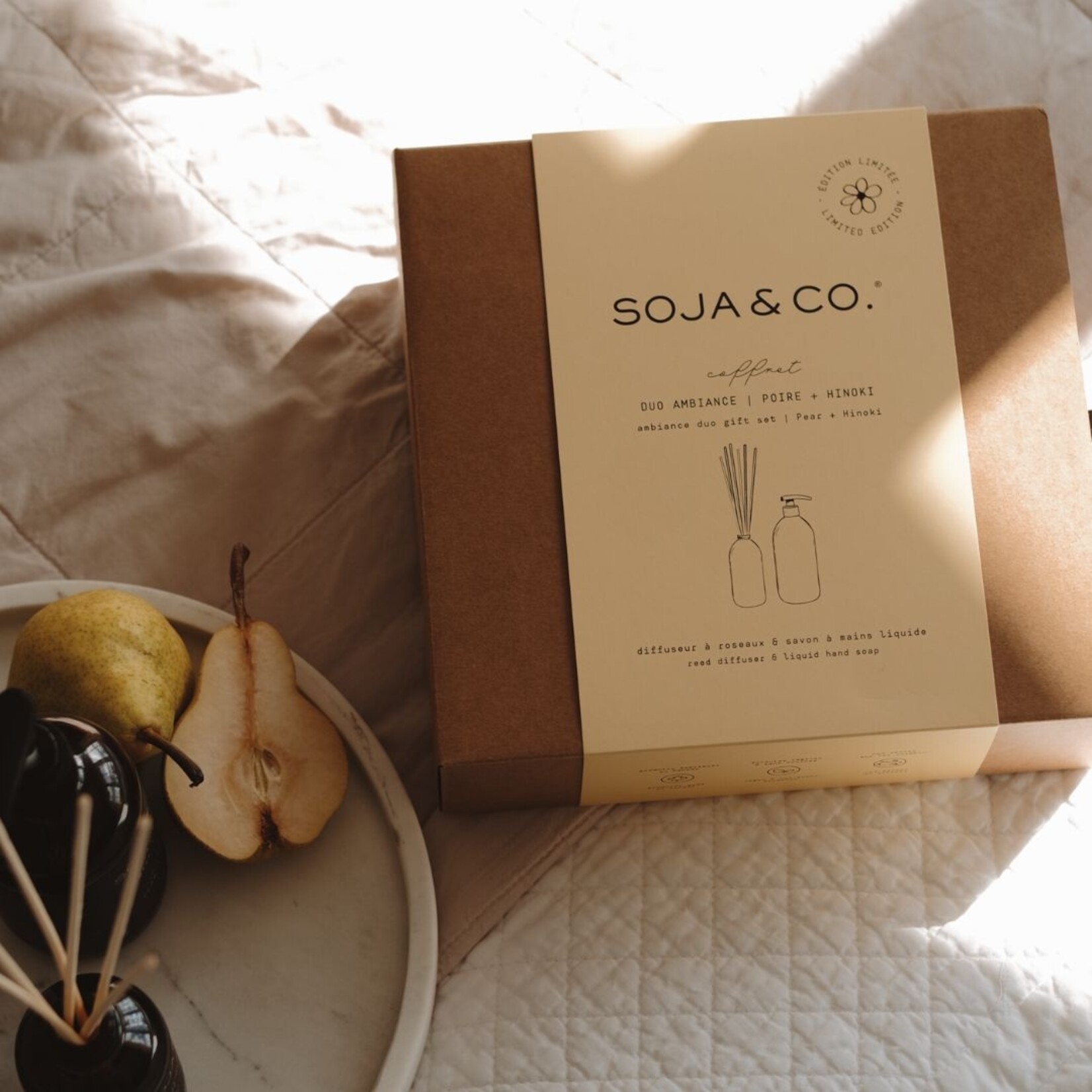 Soja&Co. Gift Set duo ambiance - Poire + Hinoki