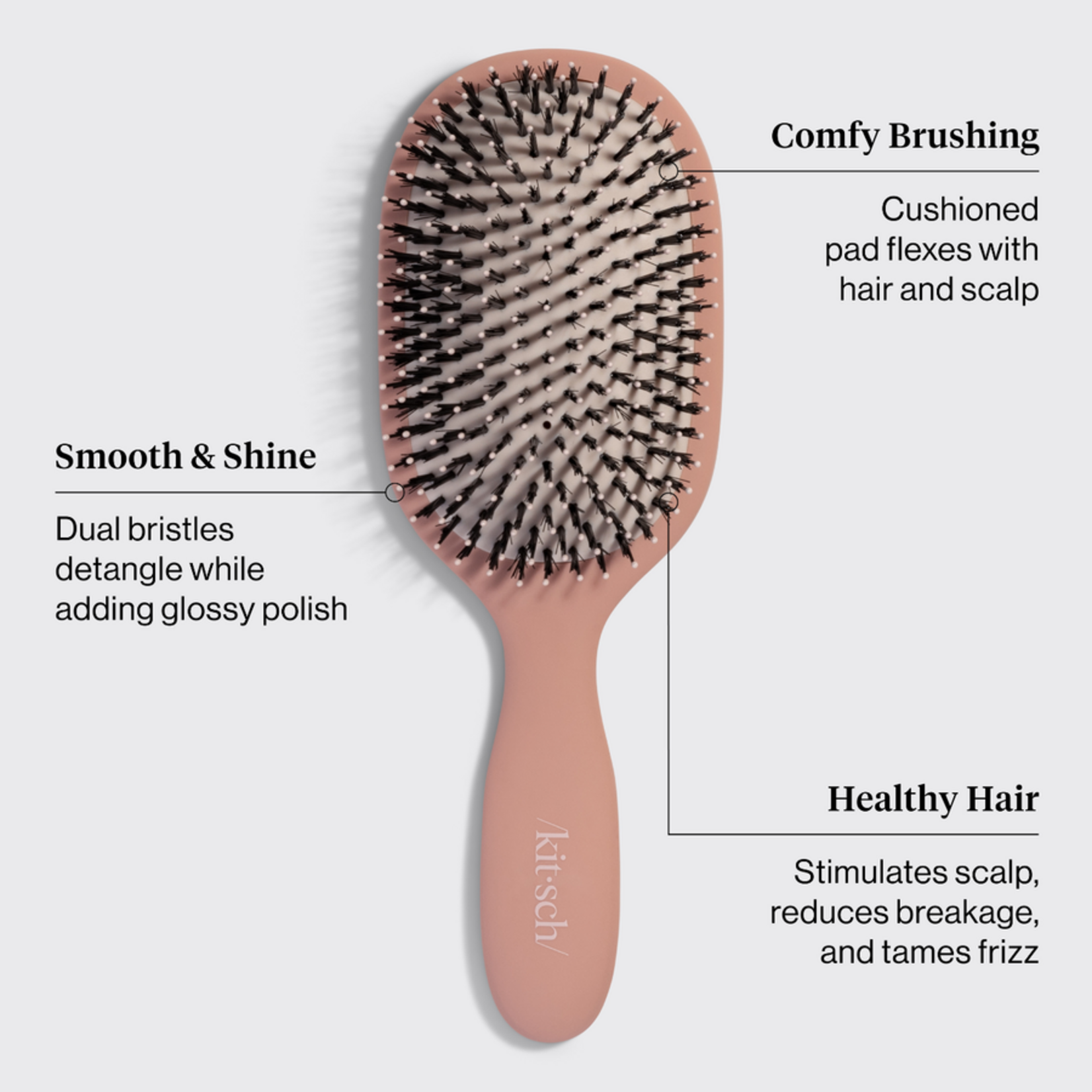 Kitsch Brosse de lissage et de polissage - Terracotta