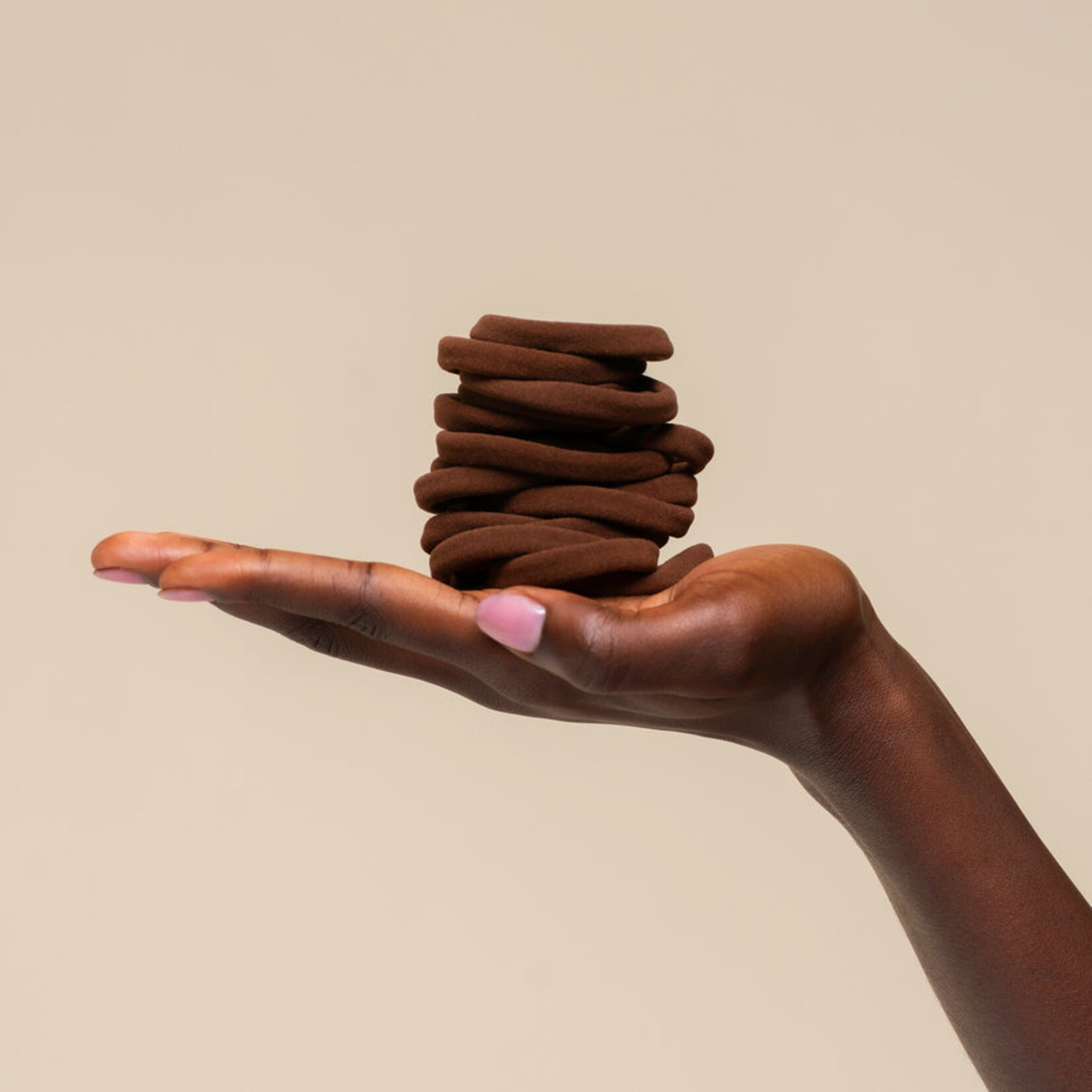 Kitsch Élastiques à cheveux sans couture - Chocolat