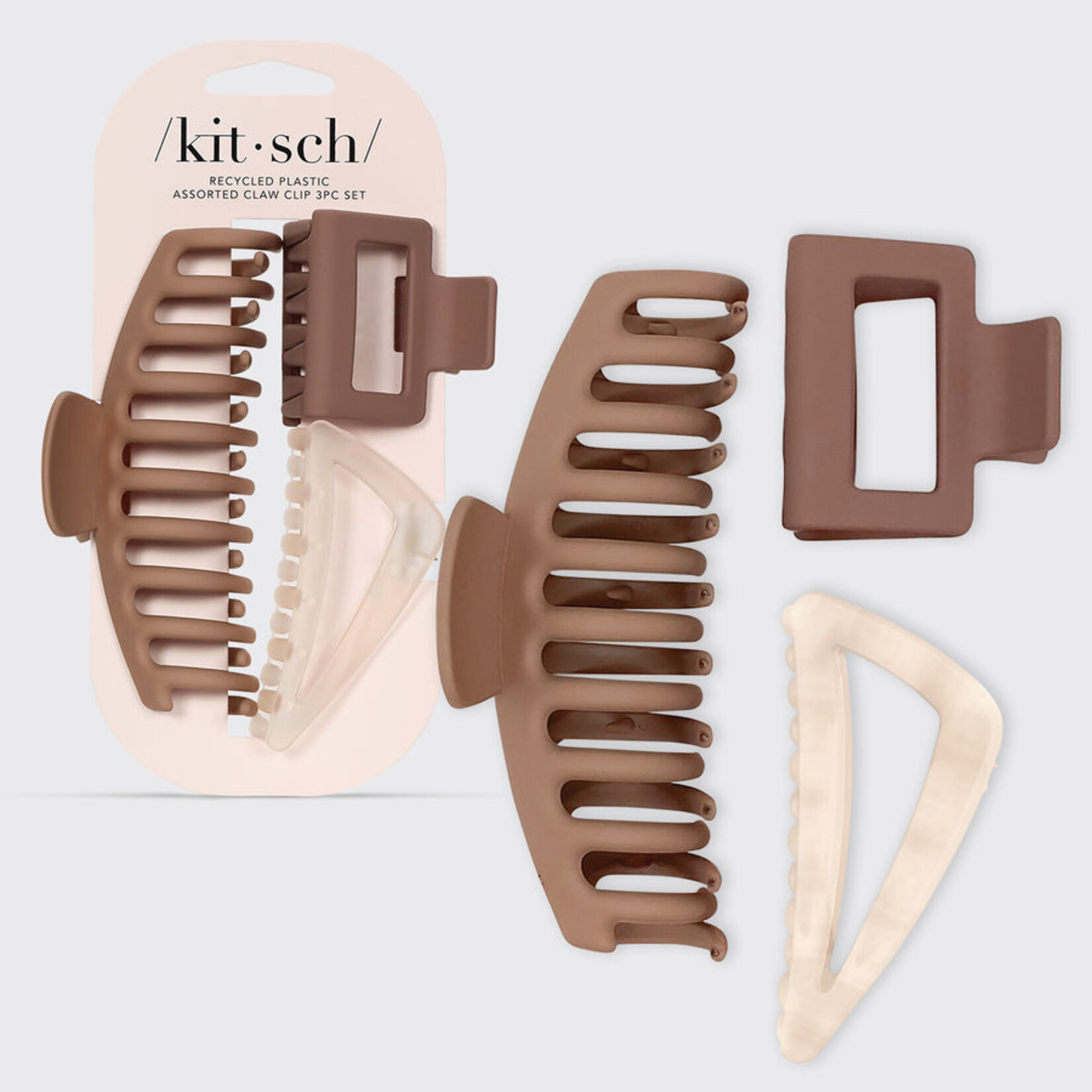 Kitsch Assortiment de 3 pinces à cheveux