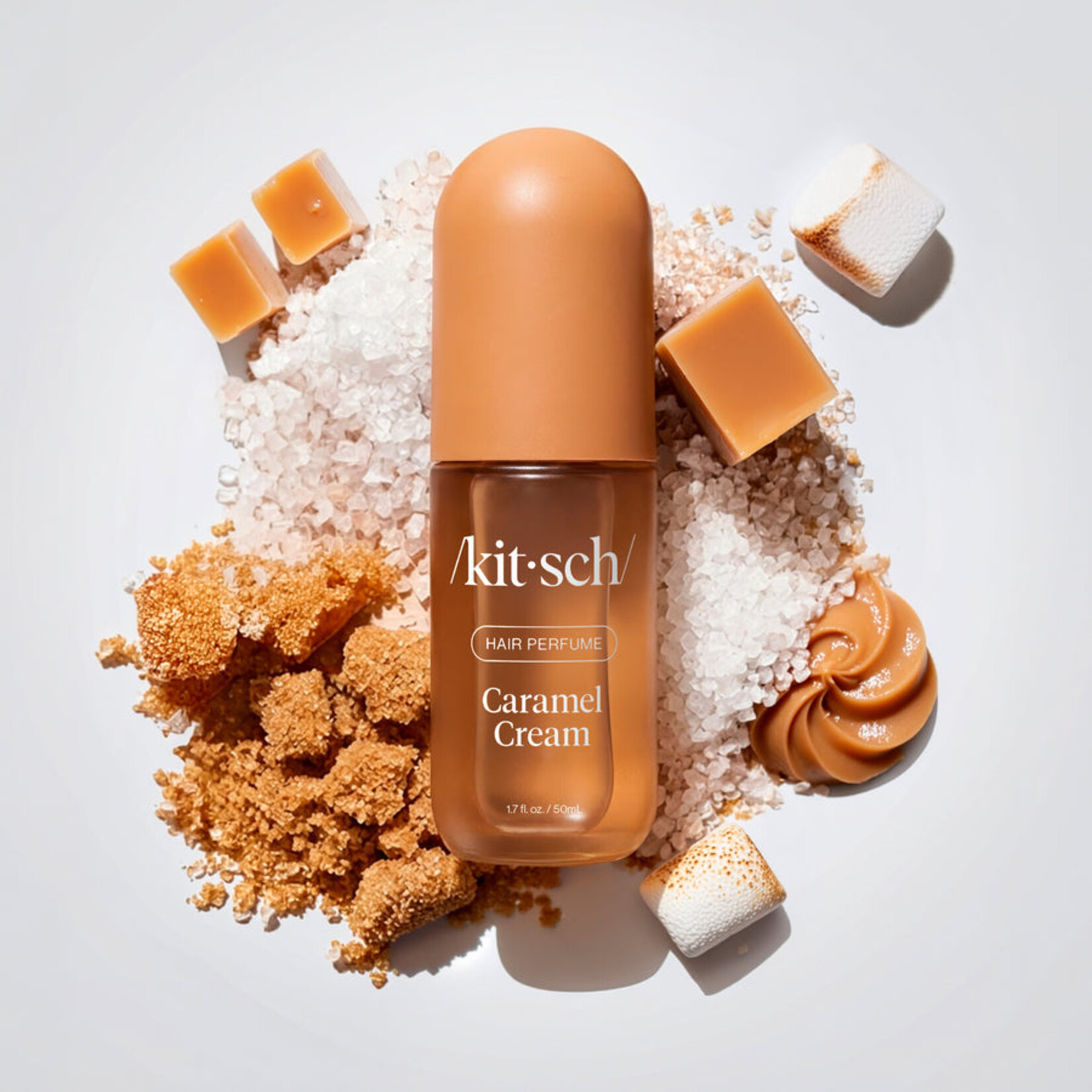 Kitsch Brume parfumée pour les cheveux et le corps - Crème caramel