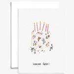 Mimi & August Carte de voeux gateau de fete floral