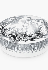 Bonbonniere Mascarade jar by Bjorn Wiinblad | Porcelain | Silver | 160mm