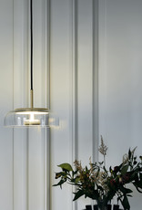 Nuura Blossi 1 pendant by Sofie Refer | Nordic gold/optic clear