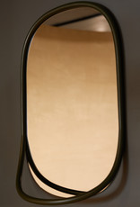 Butler mirror by Mathieu Gustafsson | Black lacquered beech