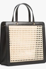 Classic Rattan Bag by Palmgrens | Black leather