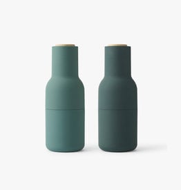 Bottle Grinders set by Norm Architects | Dark green | Beech lid