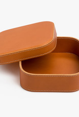 Medium Leather Box by Palmgrens | Tan leather