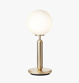 Nuura Miira table light by Sofie Refer | Brass/opal white