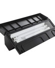 AQUEON Deluxe Full Fluorescent Hood - Black - 24" x 12"