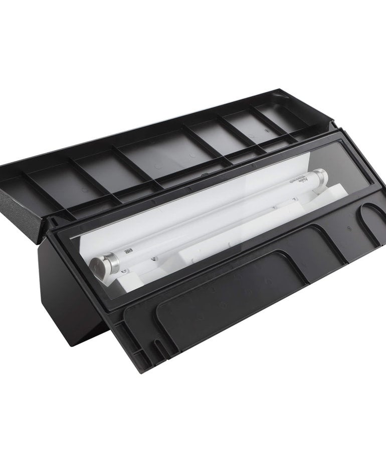 AQUEON Deluxe Full Fluorescent Hood - Black - 24" x 12"