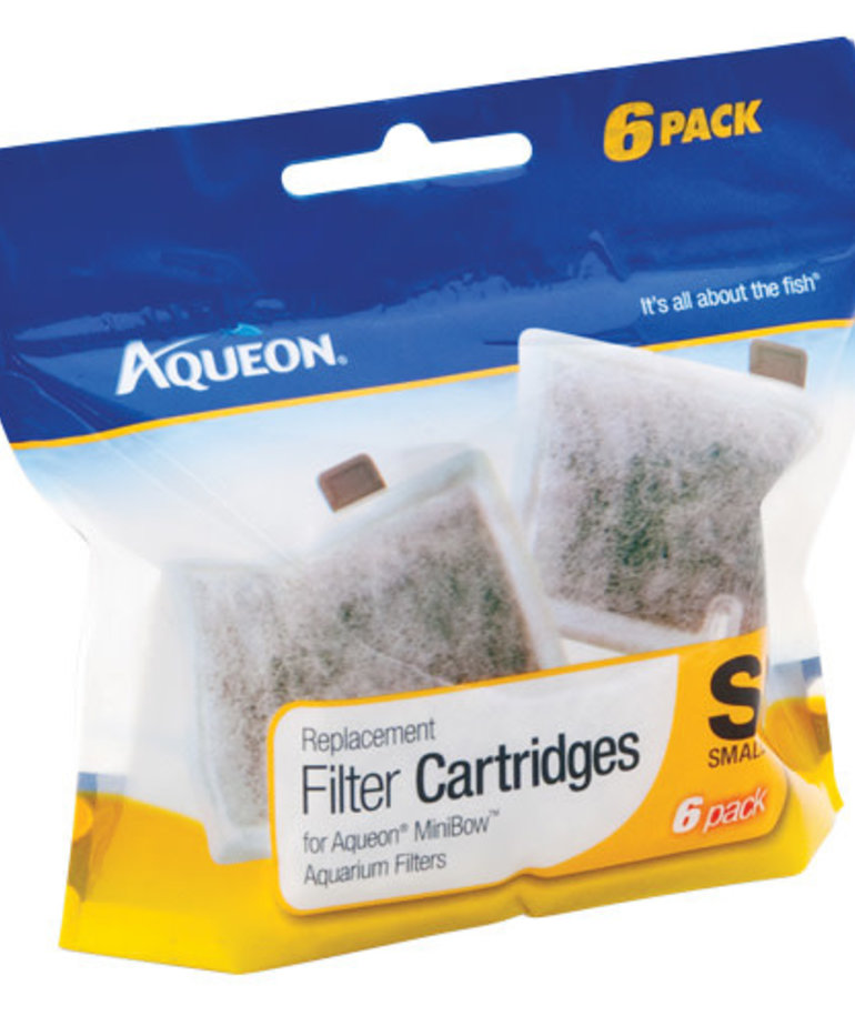 AQUEON Replacement Filter Cartridge For MiniBow 1, 2.5, 5 - Small - 6 pk
