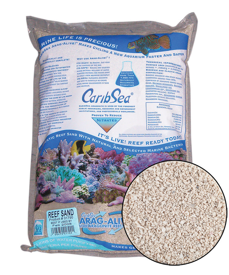 CARIBSEA Arag-Alive! Special Grade Reef Sand 10 lb