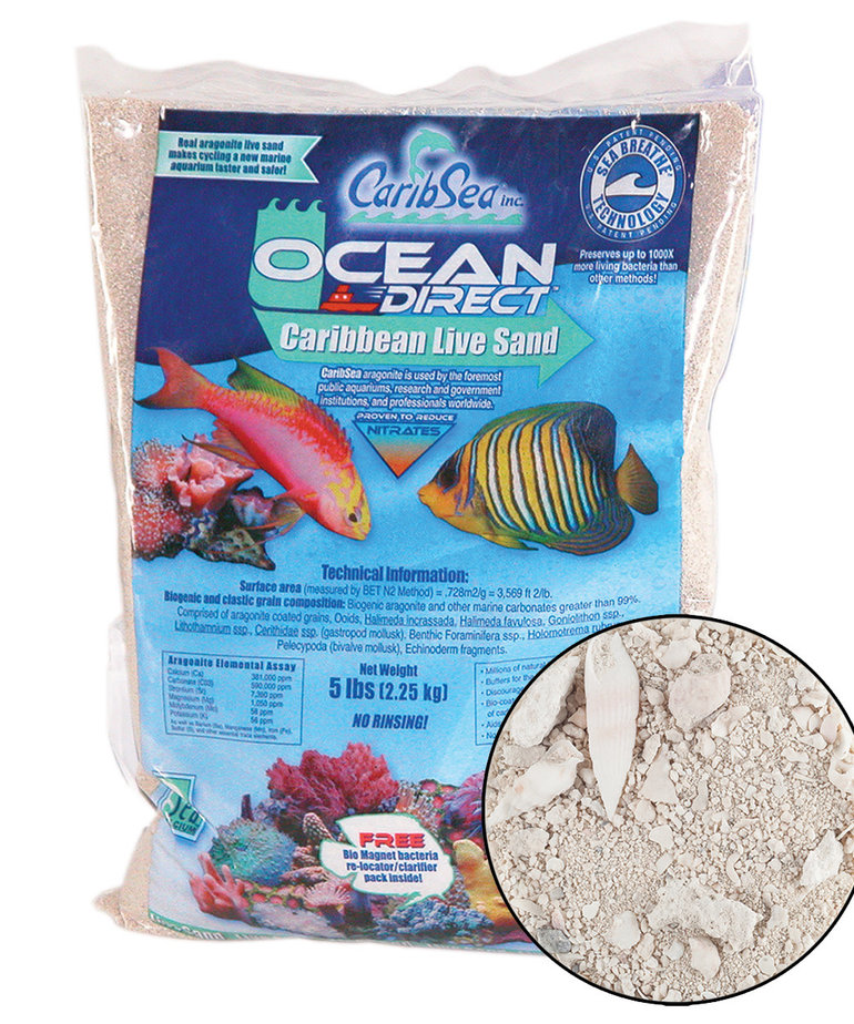 CARIBSEA Ocean Direct Caribbean Live Sand 5 lb