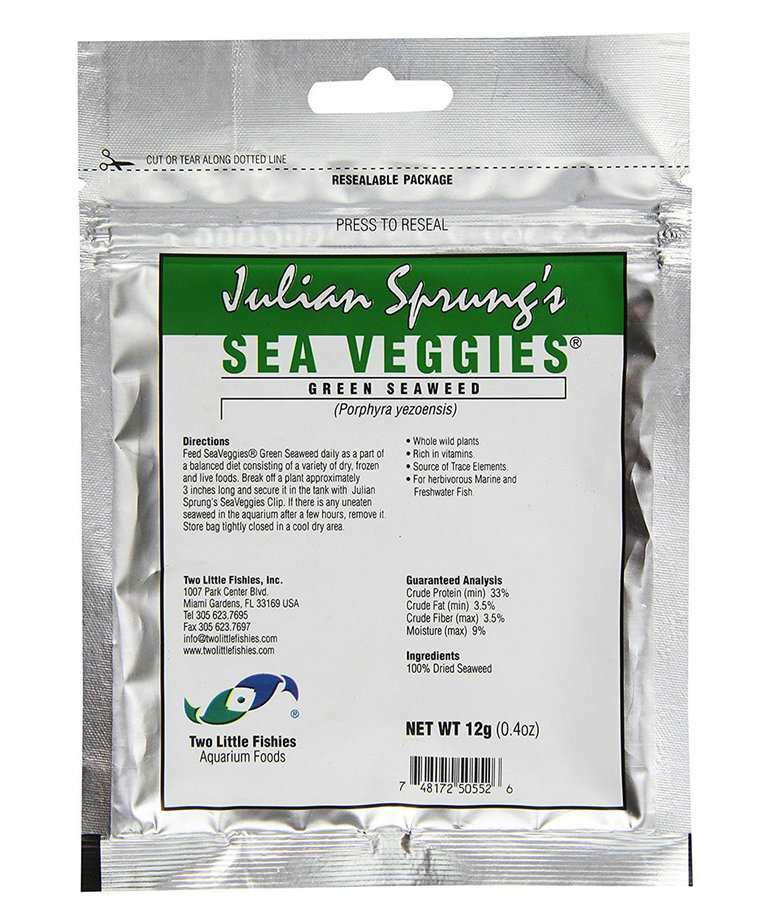 TWO LITTLE FISHIES Julian Sprung's SeaVeggies Seaweed Pouch - Green - 12 g