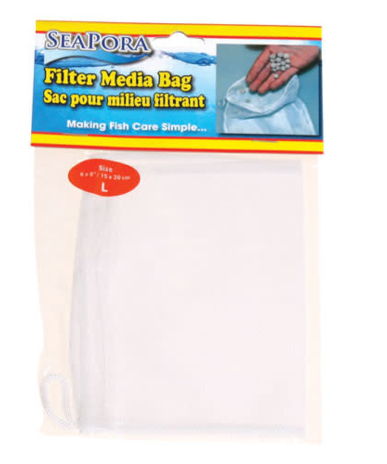Aquarium media bag outlet