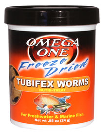 Omega One OMEGA ONE Freeze-Dried Tubifex Worms Nutri-Treat - 0.85 oz