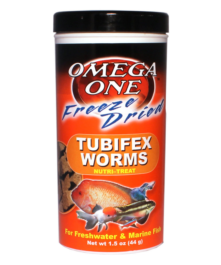 Omega One OMEGA ONE Freeze-Dried Tubifex Worms Nutri-Treat - 1.5 oz