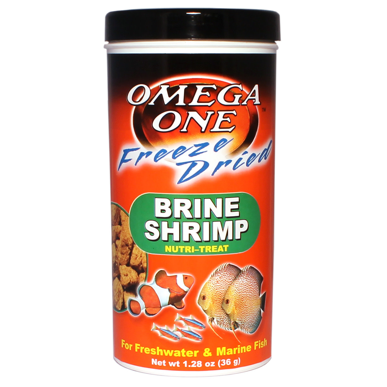 OMEGA ONE Dried Brine Shrimp Nutri Treat 1.28 oz Aquarium Expert