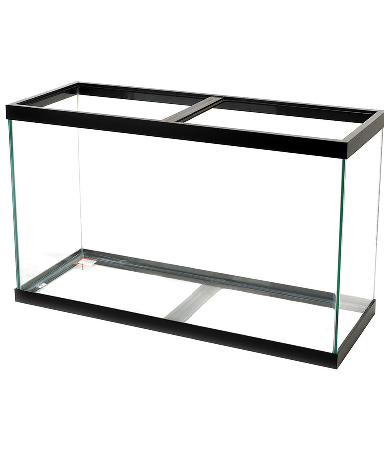 AQUEON Standard Aquarium - Black Frame - 90 gal - Black Silicone