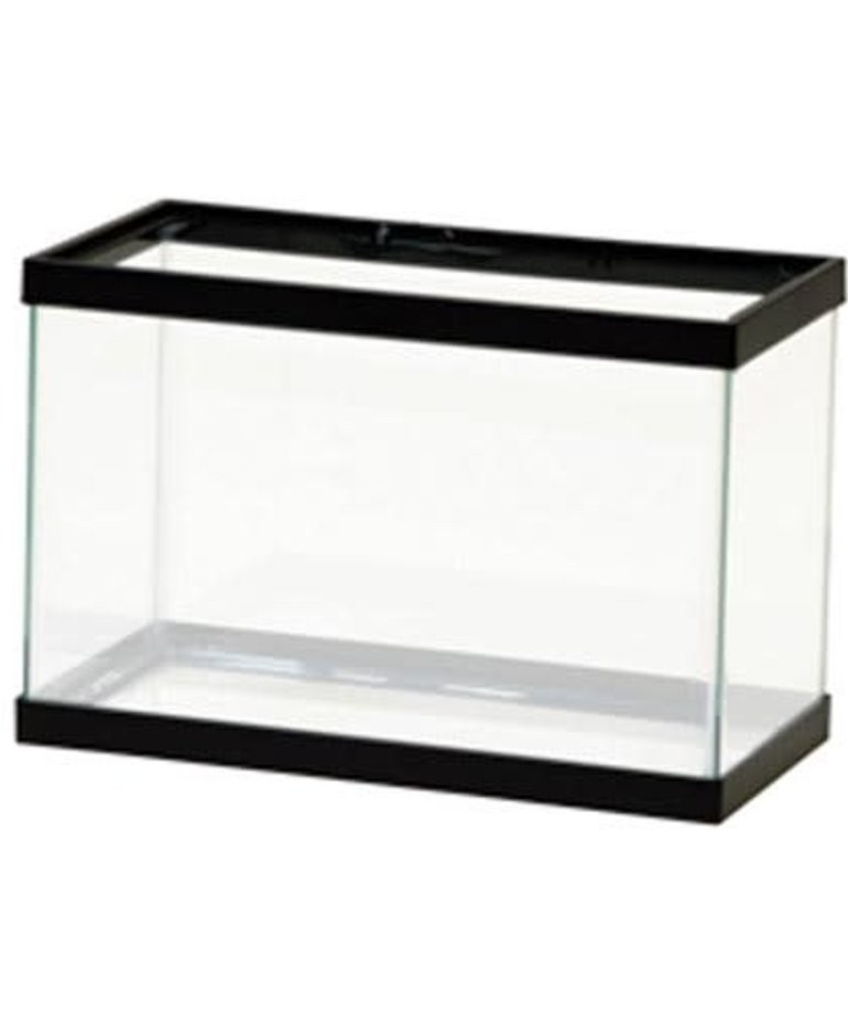 AQUEON Standard Aquarium - Black Frame - 2.5 gal - Clear Silicone