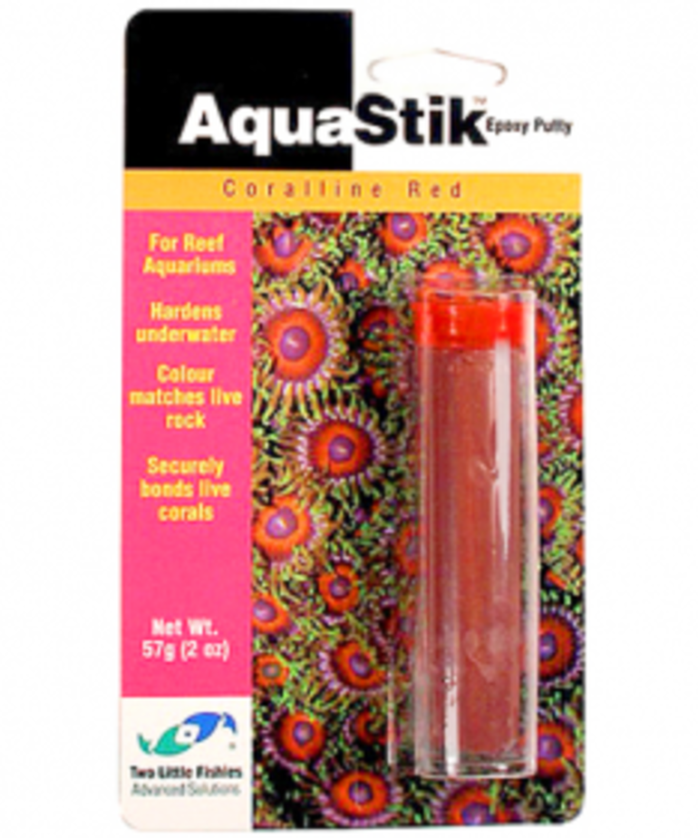 TWO LITTLE FISHIES AquaStik Epoxy Putty Coralline Red 2 oz