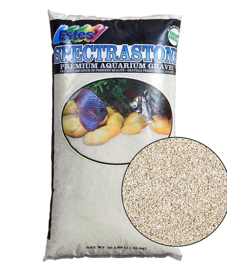 ESTES Stoney River Premium Aquarium Sand 25-lbs -White