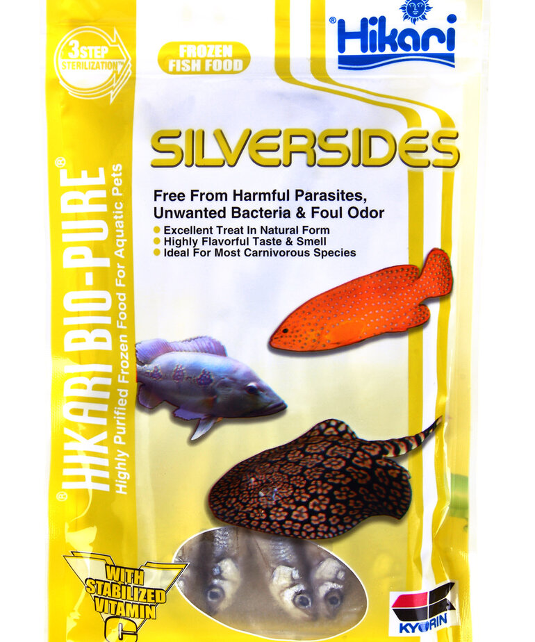 Hikari Bio-pure HIKARI BIO-PURE Frozen Silversides - Small - Flat Pack - 4 oz