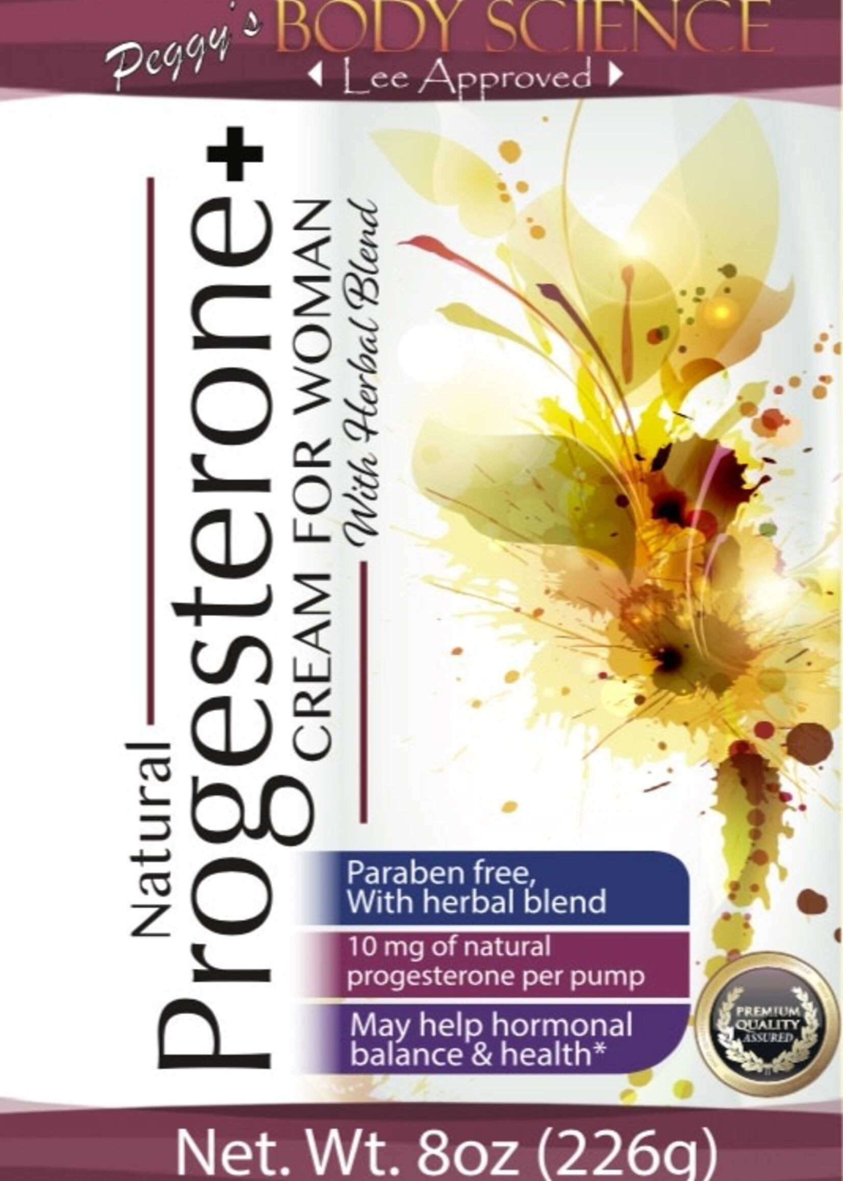 Body Science Natural Progesterone Cream 8oz Pump