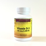 Body Science Vitamin D-3 125mcg (5,000 IU) 100 Softgels