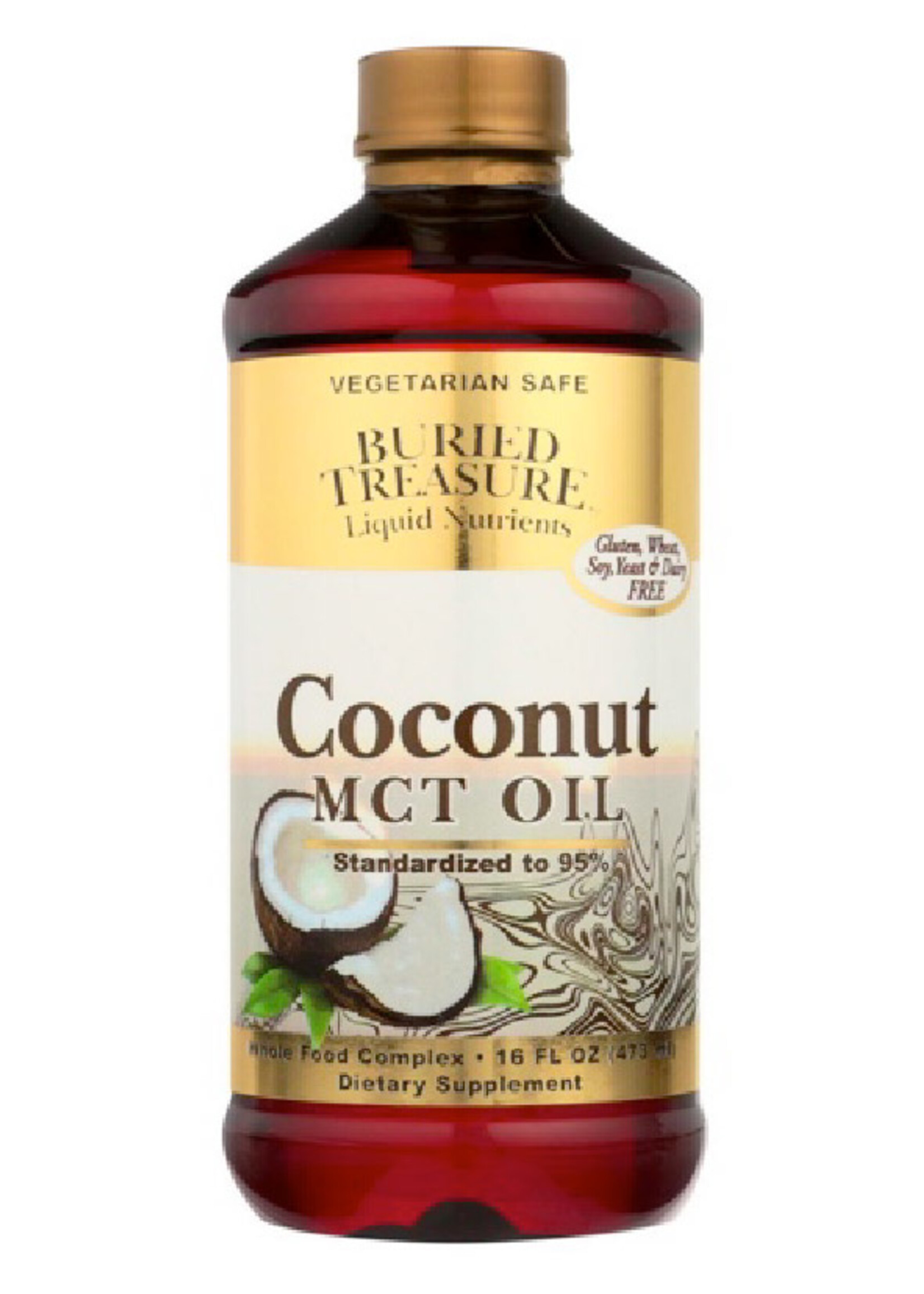 BURIED TREASURE MCT Oil Derived from Coconut Oil 16 fl oz