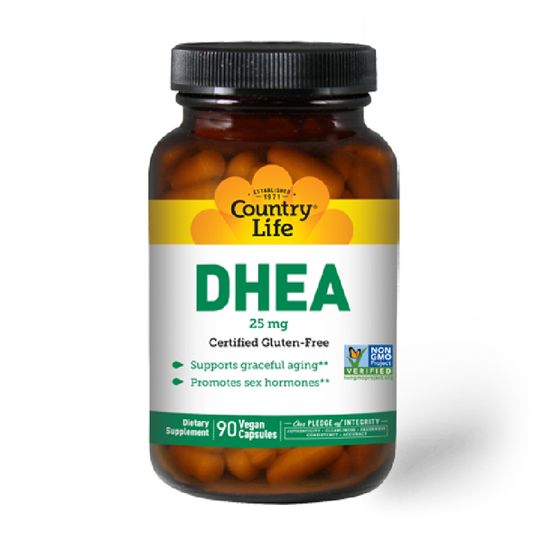 COUNTRY LIFE DHEA 25MG 90 Vegan Capsules