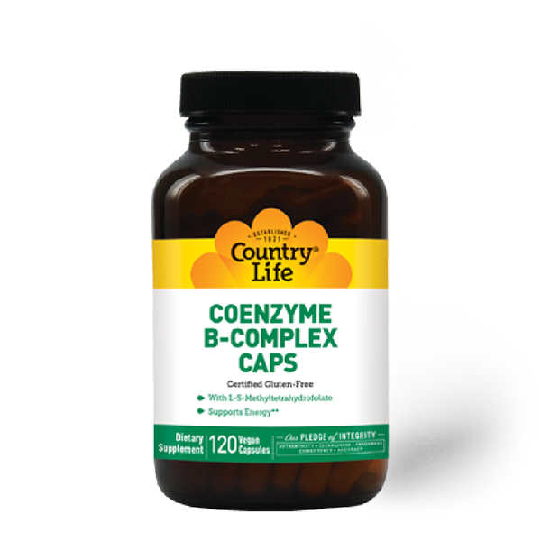 COUNTRY LIFE Coenzyme B-complex 120 Vegan Capsules