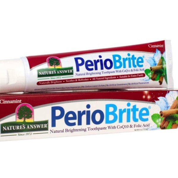 NATURES ANSWER Periobrite toothpaste Cinnamon  4oz