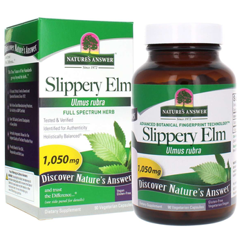 NATURES ANSWER NA Slippery Elm Bark 90caps