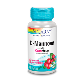 SOLARAY D-Mannose with CranActin Extract 60 Veg Capsules