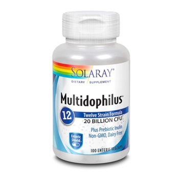 SOLARAY Multidophilus 12 Strain 20 Billion CFU 100 Vegcaps