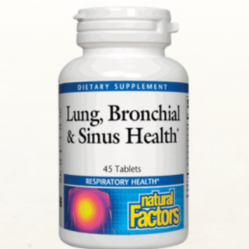 NATURAL FACTORS Lung, Bronchial & Sinus Health 90 Tablets