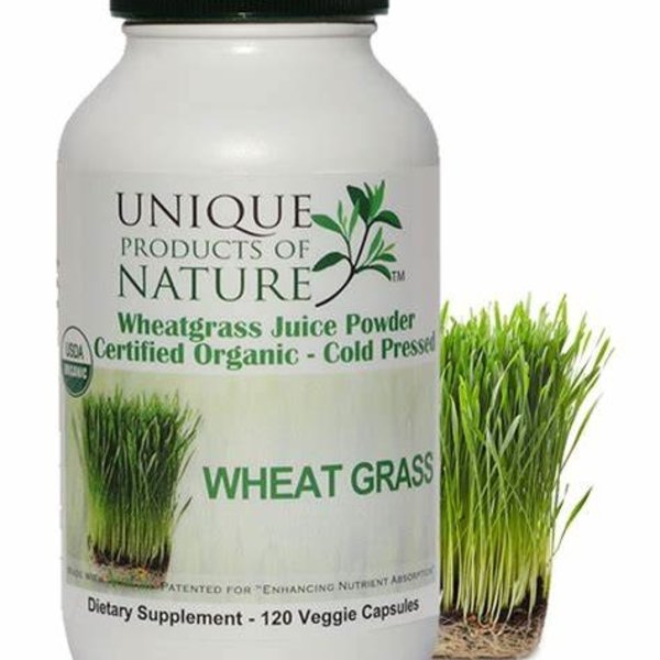 Unique Organic Wheat Grass 120 Veg Caps