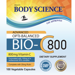 Body Science Advanced Bio-C 800mg (100 capsules)