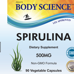 Body Science Spirulina 500mg (90 capsules)