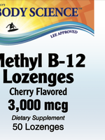 Body Science Methyl B-12 3000mcg Cherry (50 lozenges)