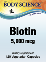 Body Science Biotin 5000mcg  (120 capsules)