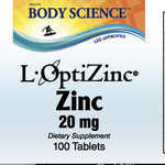 Body Science L-OptiZinc® 20mg (100 tablets)