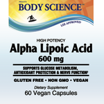 Body Science Alpha Lipoic Acid 600mg (60 capsules)