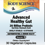 Body Science Advanced Healthy Gut 20 Billion Cultures 30 Veg Caps